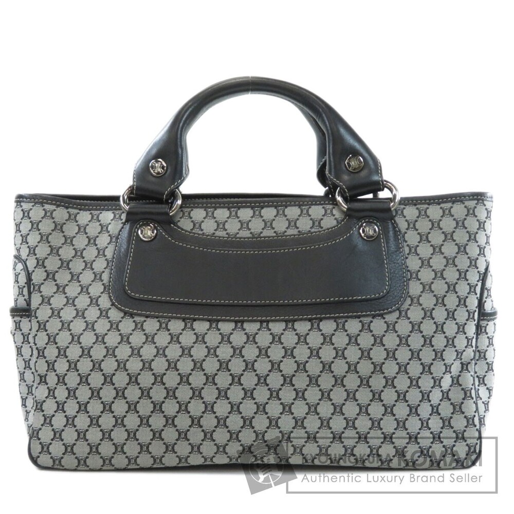 Celine Boogie Bag Handbag Canvas Leather
